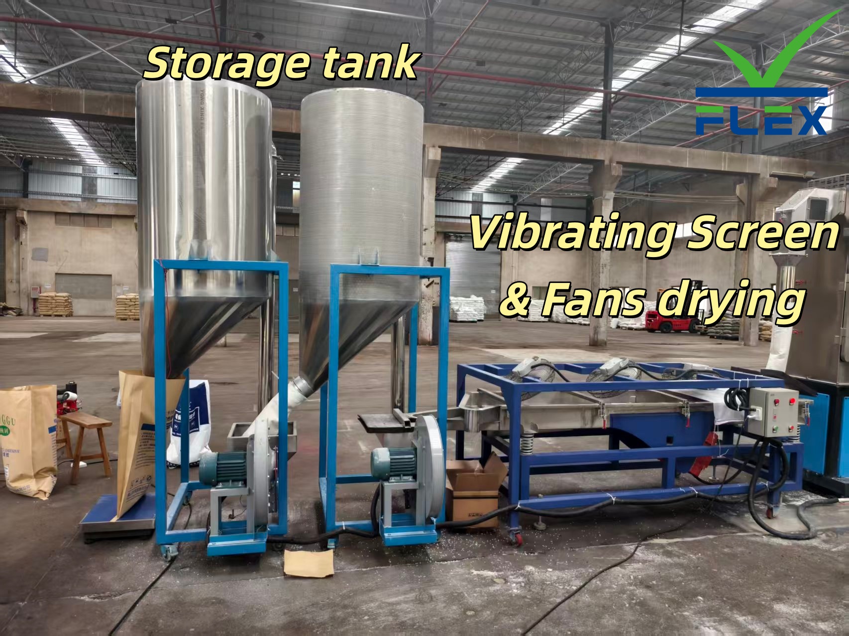 FLEX GRANULAR HOT MELT ADHESIVE MACHINE LINE