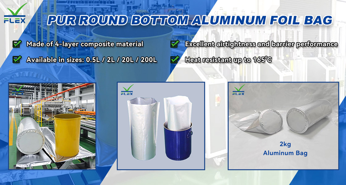 PUR Aluminum Foil Round Bottom Bag